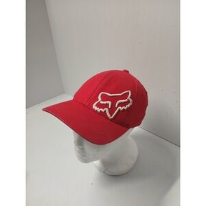 Fox Racing FlexFit Hat Fitted Cap OSFM Youth Red